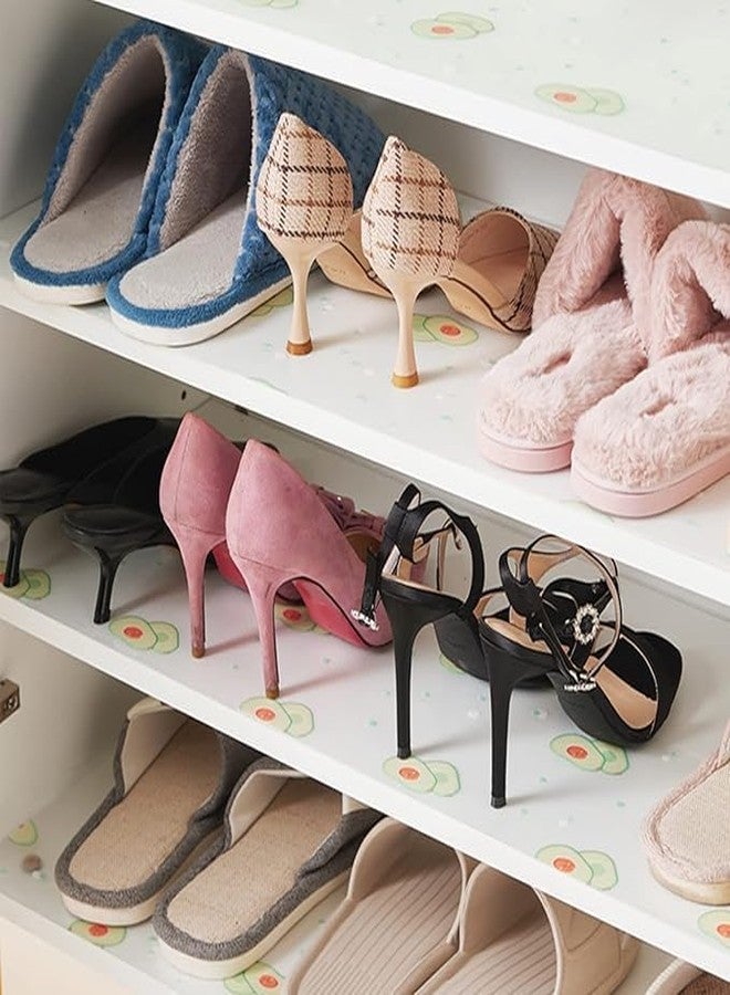 إيلاستبرو بطانات أرفف مطبوعة من إيلاست برو (45 سم × 5 م) لأرفف المطبخ، حصيرة أدراج، بطانة أرفف، حصائر ثلاجة، بطانات أدراج خزائن المطبخ (مطبوع عليها فاكهة الأفوكادو) - Image 4